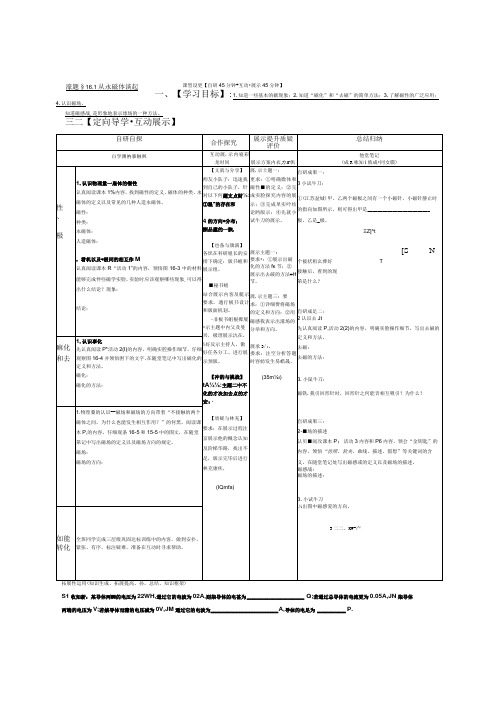 16.1从永磁体谈起教案