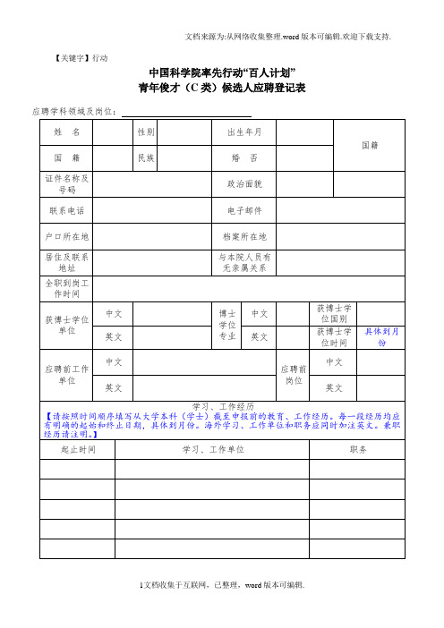 【行动】科学院率先行动百人计划
