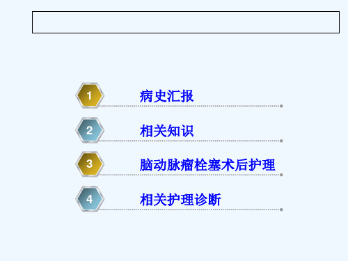 动脉瘤护理查房