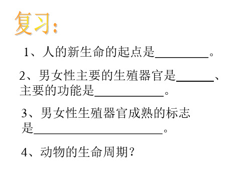 动物新老个体的更替第一课时