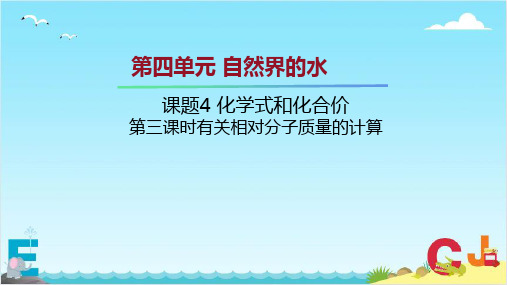 4.4.3 有关相对分子质量的计算-九年级化学上册课件(人教版)