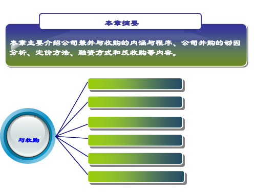 第九章  公司兼并与收购PPT课件