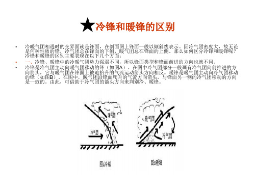 冷锋和暖锋的区