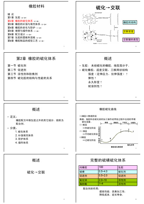 橡胶硫化体系