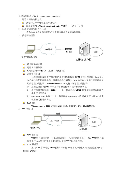 远程访问服务RSA