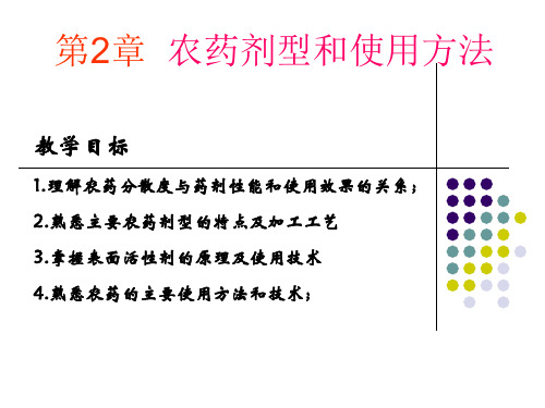 药剂的分散体系与分散度概念