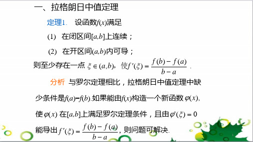 拉格朗日中值定理课件共12页