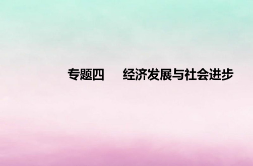 2024届高考政治学业水平测试复习专题四经济发展与社会进步课件