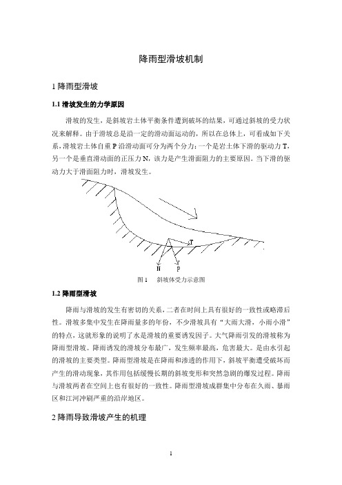 降雨对斜坡的影响