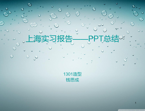 上海实习报告ppt课件