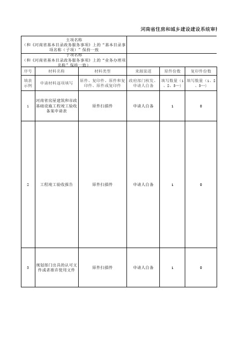 房屋建筑和市政基础设施工程竣工验收备案四级四同申请材料