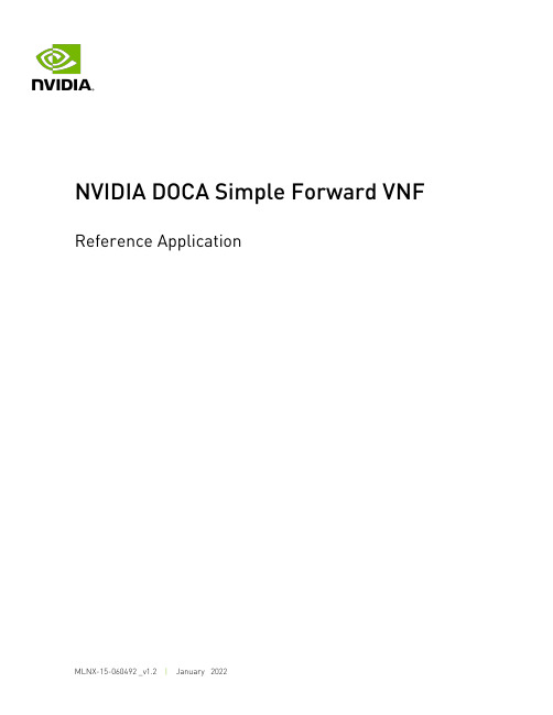 NVIDIA DOCA简单转发VNF参考应用说明书