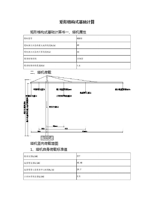 矩形格构式基础计算