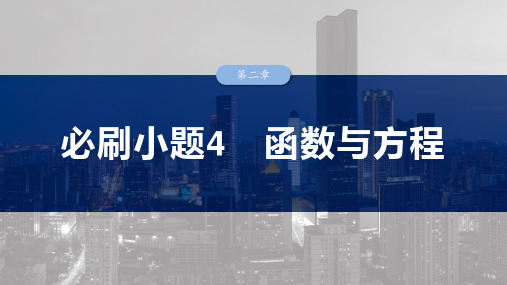 2025高考数学总复习必刷小题函数与方程