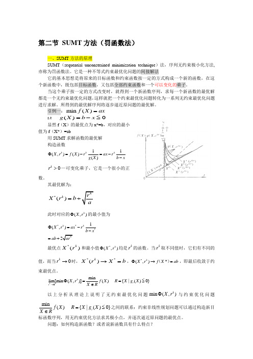 第四章 非线性规划2-SUMT方法(罚函数法)