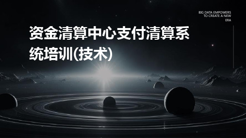 资金清算中心支付清算系统培训(技术)