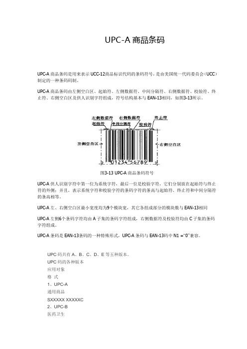 UPC-A商品条码