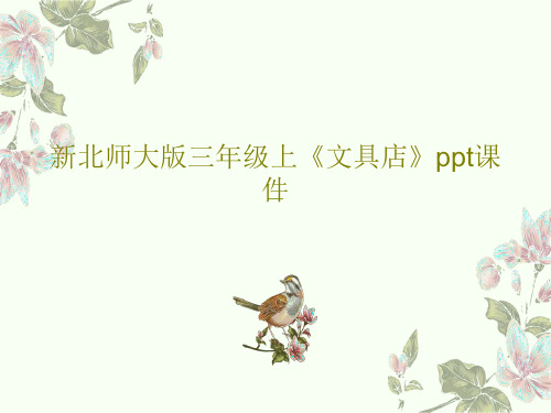 新北师大版三年级上《文具店》ppt课件共18页