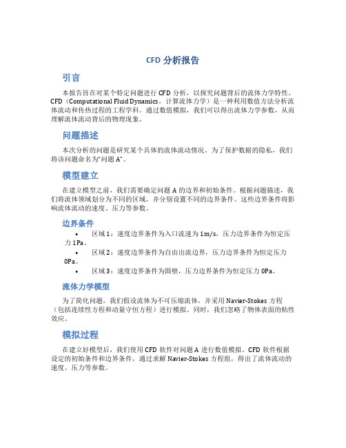 cfd分析报告