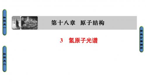 人教版高中物理选修3-5课件第18章3氢原子光谱