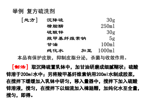 处方分析(精品课件)