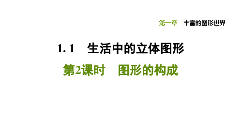 1.1.2 图形的构成-2020秋北师大版七年级数学上册点拨训练习题课件(共14张PPT)