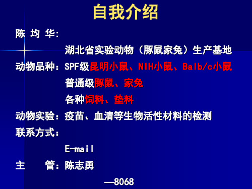 动物实验技术1常用实验动物-大小鼠豚鼠