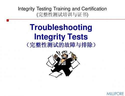 Troubleshooting Integrity Tests rev. 102703翻译