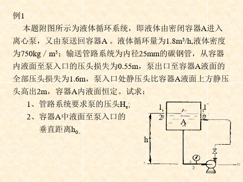 化工原理习题课