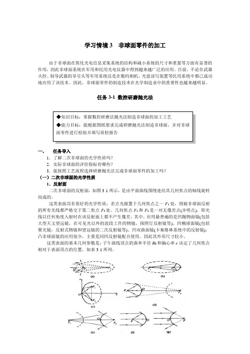 学习情境3非球面零件的加工