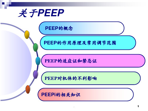 PEEP在机械通气中PPT课件