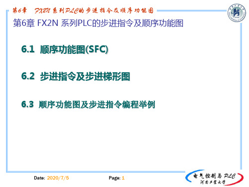 第6章 FX2N 系列PLC的步进指令及顺序功能图《电气控制与PLC系统》课件