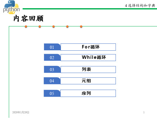 Python选择结构与元组