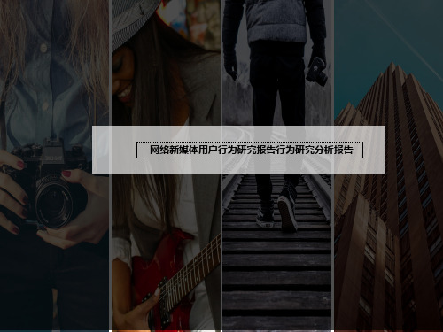网络新媒体用户行为研究报告行为研究分析报告【顶级版】