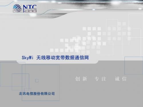 SkyWi无线移动宽带通信网简介