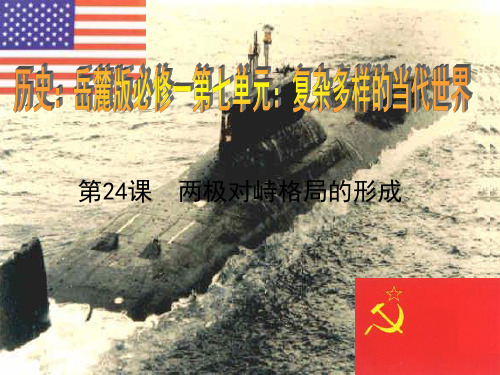 岳麓版高中历史必修一第七单元两极对峙格局的形成课件24张_2
