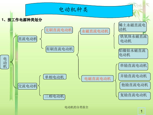 电动机的分类很全PPT课件