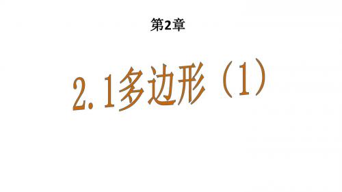 湘教版数学八年级下册课件：2.1多边形(1)(共25张PPT)