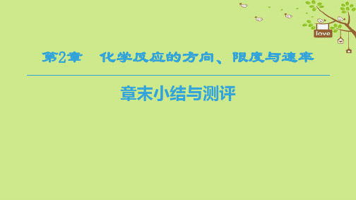 高中化学第2章化学反应的方向限度与速率章末小结与测评课件鲁科版选修40907341