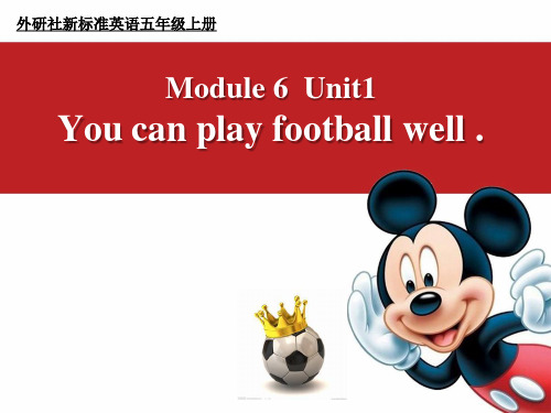 外研社新标准英语五年级上册第6模块课件