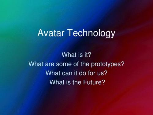 avatar-technology