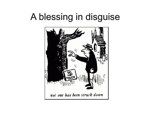 新概念英语第二册58课 A blessing in disguise