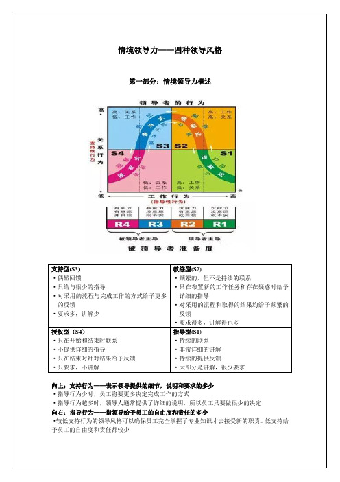 四种领导风格