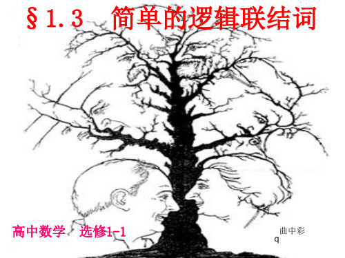 高中数学 简单的逻辑联结词课件1