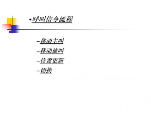 GSM基本信令流程