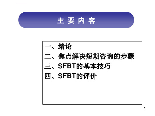 焦点解决教练技术ppt教学课件