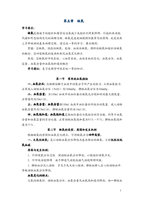 第五章缺氧