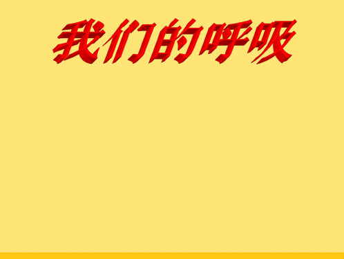 青岛版小学科学《我们的呼吸》课件(“气体”相关文档)共9张