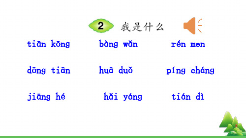 部编版二年级语文(上)PPT《我是什么》公开课课件