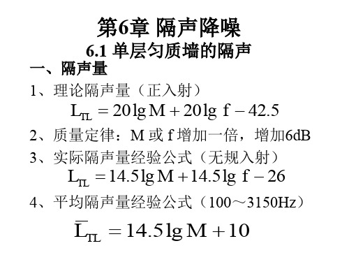 第6章隔声降噪